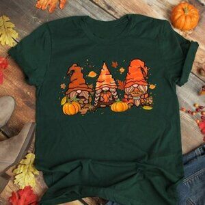 Gnome fall shirt, Fall Tee, Thankful Shirt, Thanksgiving Tee
